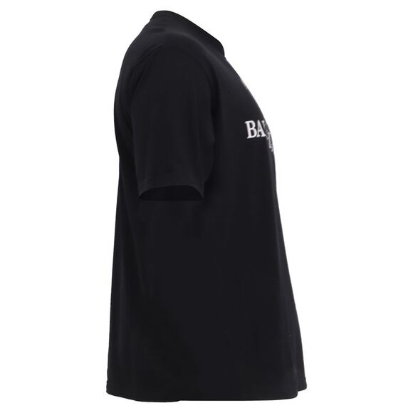 Balenciaga BB Logo-Print T-Shirt in Black Cotton - Picture 3 of 7